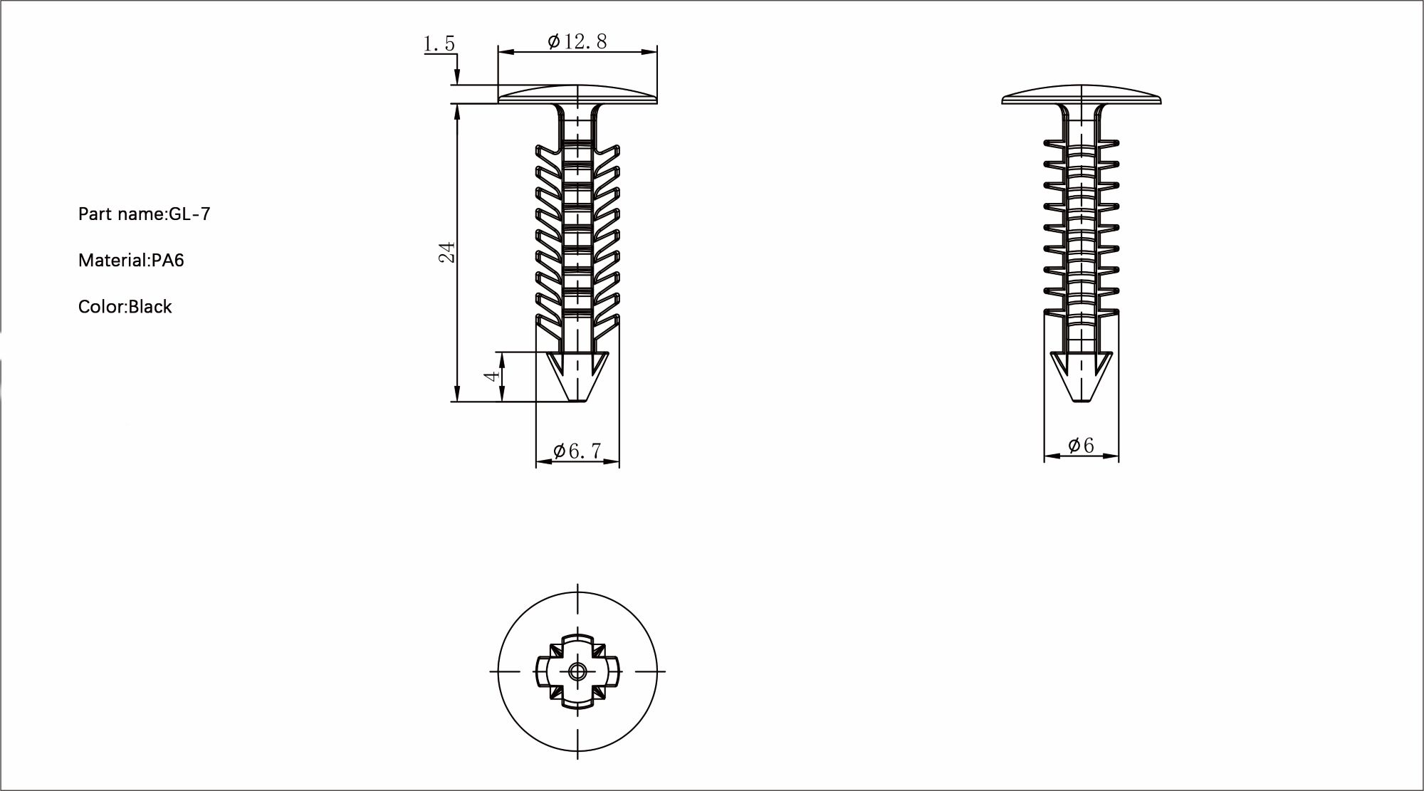 Pine Tree Rivet GL-7